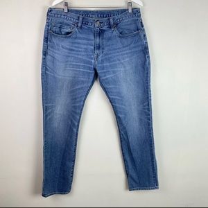 J Crew 484 Men’s Jeans Size 36 X 32 Japanese Fabric Stretch Denim Slim Fit
